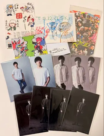 마스다 토시키 브로마이드 굿즈 TSK 스티커 특전 연하장 타워 레코드