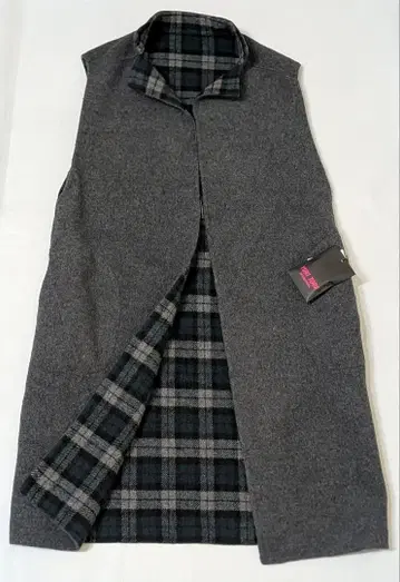 택 포함 미사용 Yuki Torii 유키토리이 체크 롱베스트