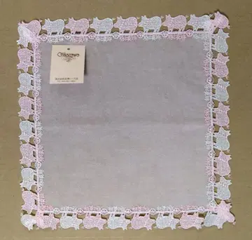 치카자와 레이스 타월 손수건 돼지에게 진주 그레이지