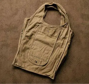 DEAN & DELUCA 커피 염색 쇼핑백 카키