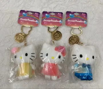 산리오 퓨로랜드 키티&미미&다니엘 봉제 인형 키링