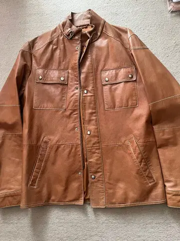Vera Pelle 브라운 가죽 자켓 48