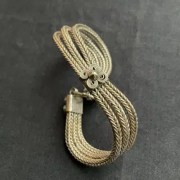 실버 925 3연 체인 팔찌