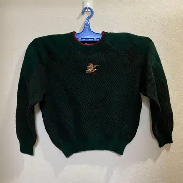 DI MAGGIO 디마지오 자수 니트 스웨터 레트로