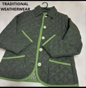 트래디셔널 웨더웨어 퀼팅 자켓 그린 계열 34