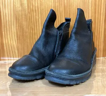 미라 스포츠 4E 24.0cm 천연 가죽 숏부츠 사이드 지퍼