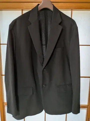 유니클로 감동 자켓 팬츠 세트 블랙 4XL