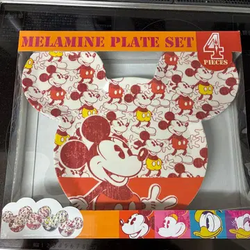 디즈니 멜라민 플레이트 세트 4피스