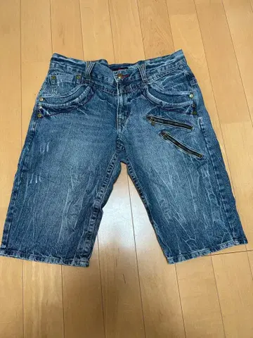 인디고 데님 숏팬츠