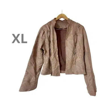 [ 해외 구제 의류 ] 브라운 노카라 자켓 XL 사이즈 캐주얼