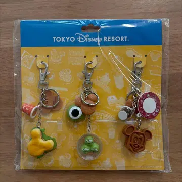 도쿄 디즈니 리조트 파크 후드 키체인 3세트