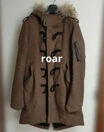 로아 브라운 모즈 코트 퍼 포함