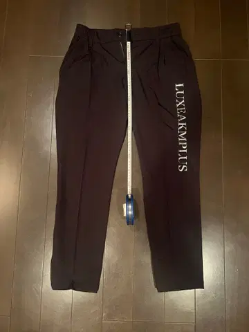 LUXEAKMPLUS 블랙 팬츠 허리밴딩 포함