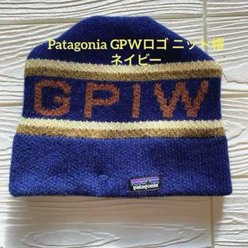 Patagonia GPW 로고 니트 모자 네이비