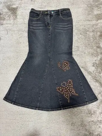 HAMNETT 데님 롱 스커트