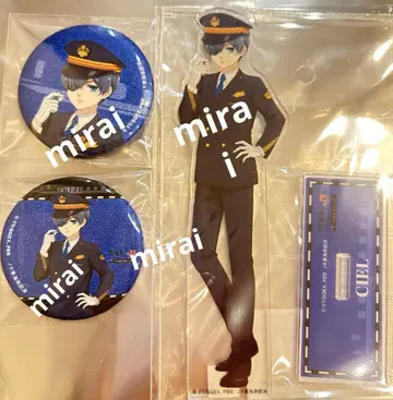 흑집사 최애여행 교토 트레이딩 글리터 캔뱃지 아크릴 스탠드 시엘