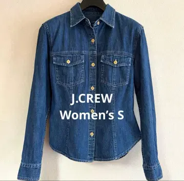 J.CREW 90 인디고 긴팔 데님 셔츠 Women's S 빈티지