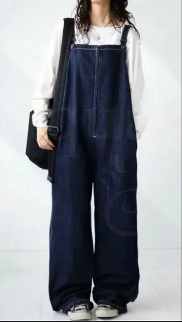 [ antiqua ] 살로펫 데님 팬츠