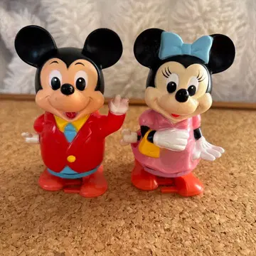 [레트로] 미키마우스 미니 마우스 태엽 완구