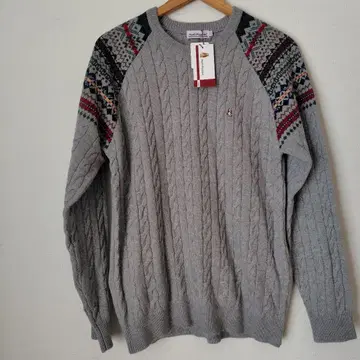 새상품 미사용 허시파피 남성용 니트 그레이 L