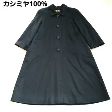 캐시미어 100% Cashmere 블랙 롱 코트