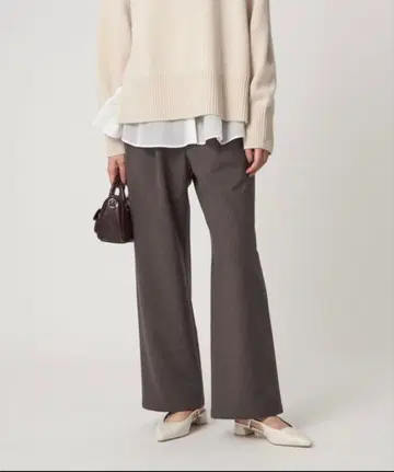 그린 라벨 릴랙싱 올마이 기모 와이드 팬츠 Tall