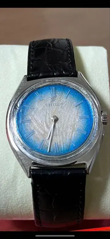 CITIZEN 수동 와인딩 나비 깃털 다이얼 작동 중