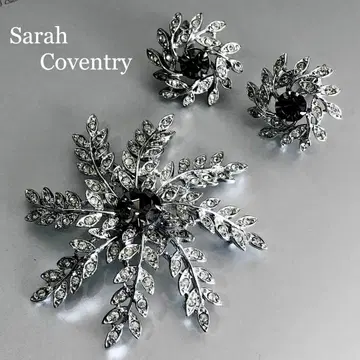 S028 사라 코 벤틀리 빈티지 브로치 귀찌