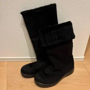 TOP DRY 고어텍스 롱 부츠 스웨이드 보아 블랙