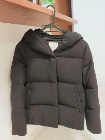 BEAUTY&YOUTH 후드 부착 다운 자켓 S 블랙