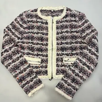 LOUNIE 루니 트위드 가디건 자켓 핑크 1202