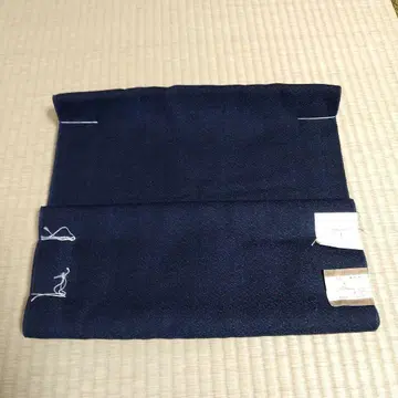 울 기모노 옷감 네이비 울 95% 폴리에스테르 5%