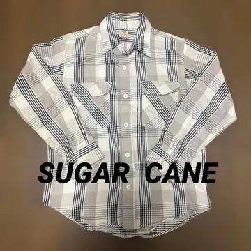 SUGAR CANE 체크 무늬 플란넬 셔츠 M 사이즈