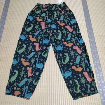 공룡 패턴 팬츠 사이즈 F