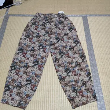 여성용 곰 무늬 팬츠 F 사이즈