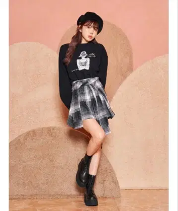 Darich 셔츠 레이어드 큐롯 팬츠