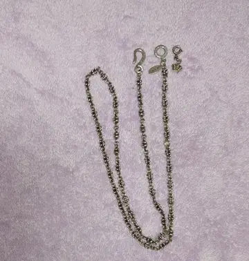 레어 제조 중지 저스틴 데이비스 목걸이 참 실버 925 50cm