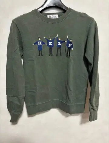 비틀즈 HELP 맨투맨 트레이닝복 서양 POP 콜라보 S