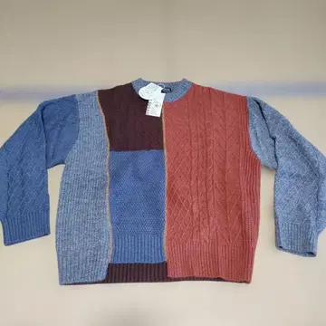 SUGAR 멀티 컬러 니트 스웨터 긴팔