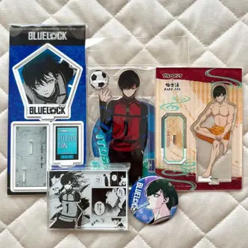 블루 록 이토시 린 아크릴 스탠드 아크릴 블록 캔뱃지 원작 그림