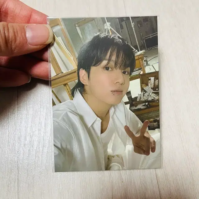 방탄소년단 정국 골든 오버가이즈 봄버 자켓 미개봉 포토카드