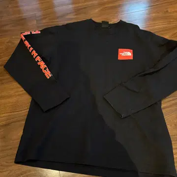 THE NORTH FACE 블랙 긴팔 티셔츠 XL