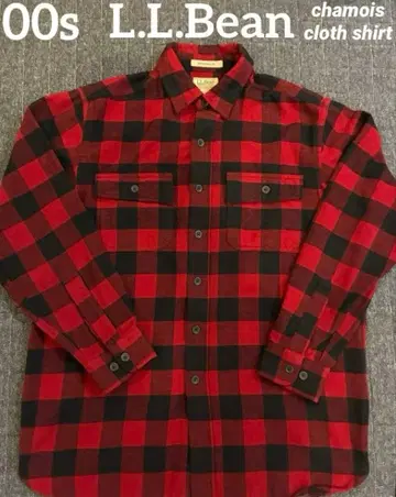 00s 엘엘빈 샤모아 크로스 버팔로 체크 L.L.bean
