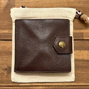 새상품 일비종떼 2단 접이식 지갑 브라운