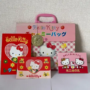 헬로키티 백 레터 세트 미니 색칠놀이 희귀 헤이세이 레트로