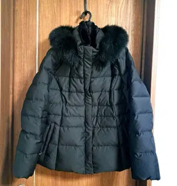 INDIVI 블랙 다운 자켓 사이즈 12 (LL)