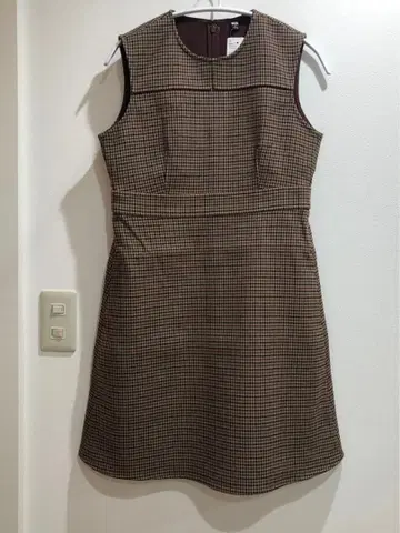 유니클로 UNIQLO 더블 페이스 미니 원피스 미니 원피스