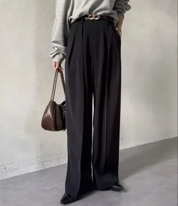 Thevon 2턱 슬랙스