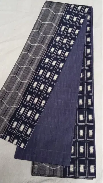 No.1773 순수 실크  반폭 오비, 헤코 오비 핸드메이드