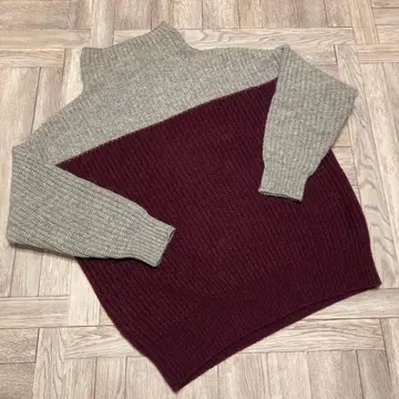 MACPHEE 바이컬러 니트